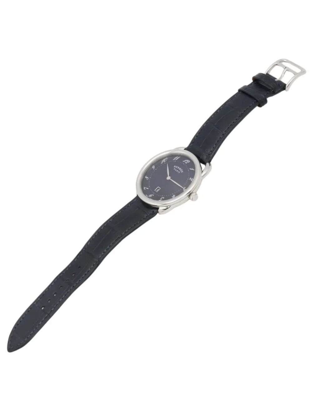 Hermes Watch Arceau 40 Blue Stainless Steel